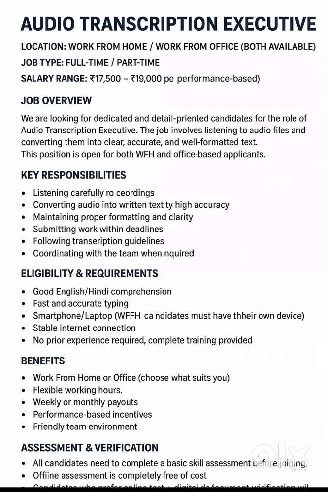 Audio Transcription Executive