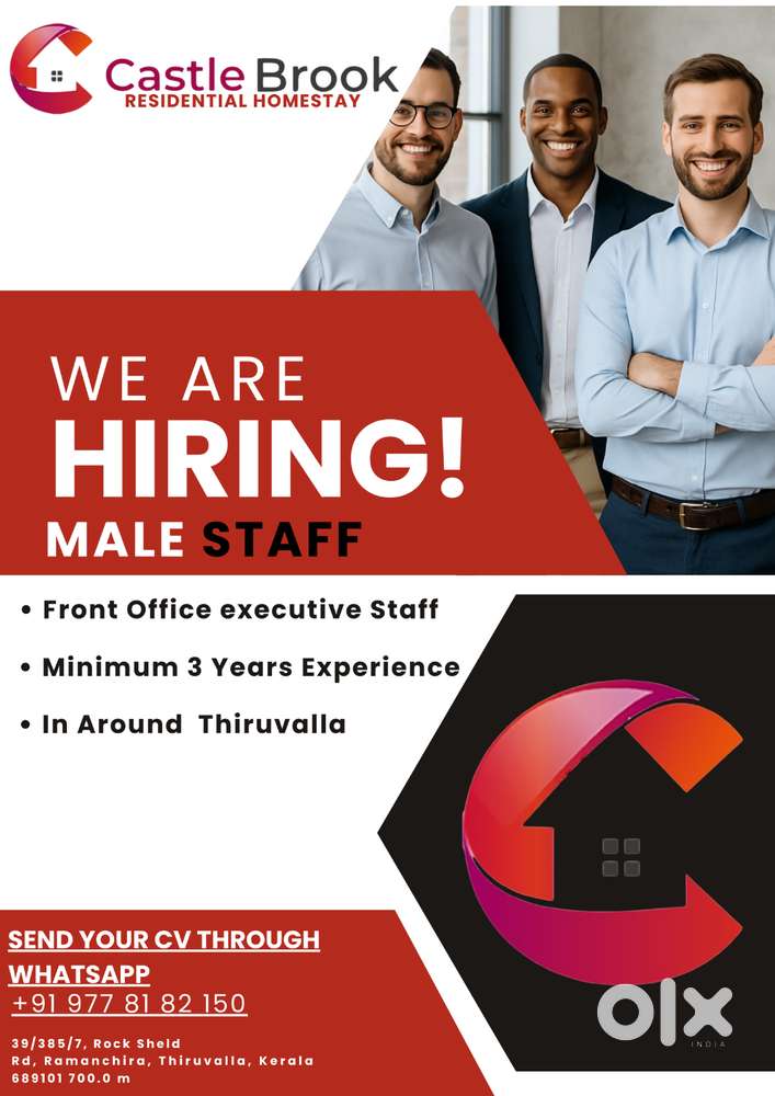 FRONT OFFICE EXECUTIVE STAFF /   MALE STAFF
