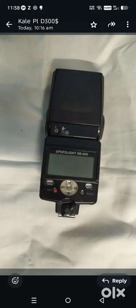 Sales : Nikon SB 800   Flash good condition