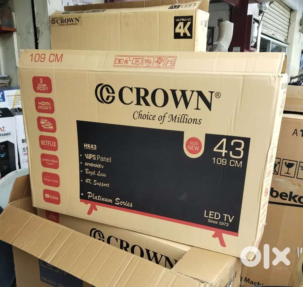 नया CROWN 32 SMART TV, होलसेल रेट पर सभी के लिए साथ में 1साल की वारंटी