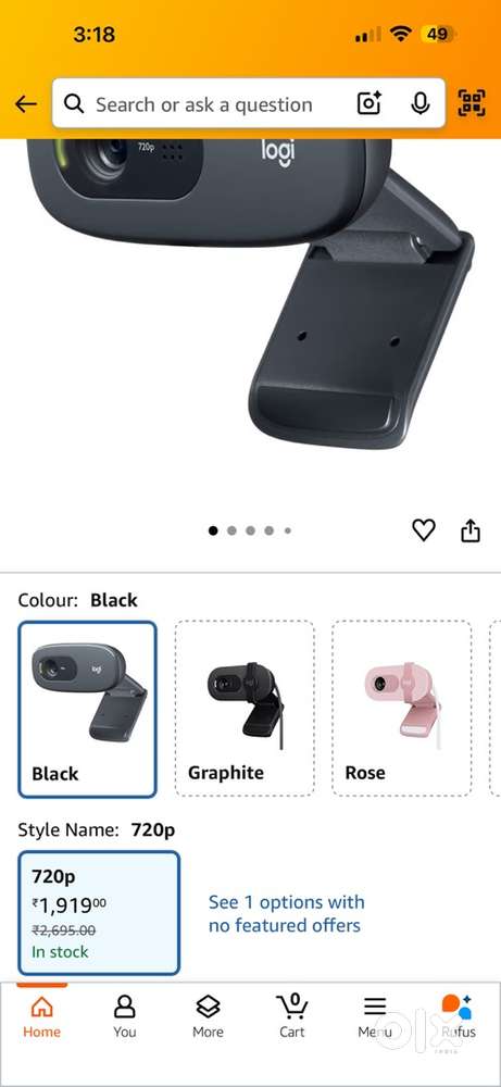 Logitech C270 HD Webcam