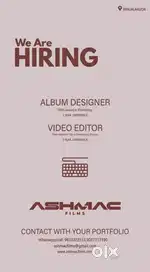 Looking for video editor and designer1 year experience in premiere pro