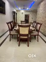 Modern luxury onyx marbel top dining table