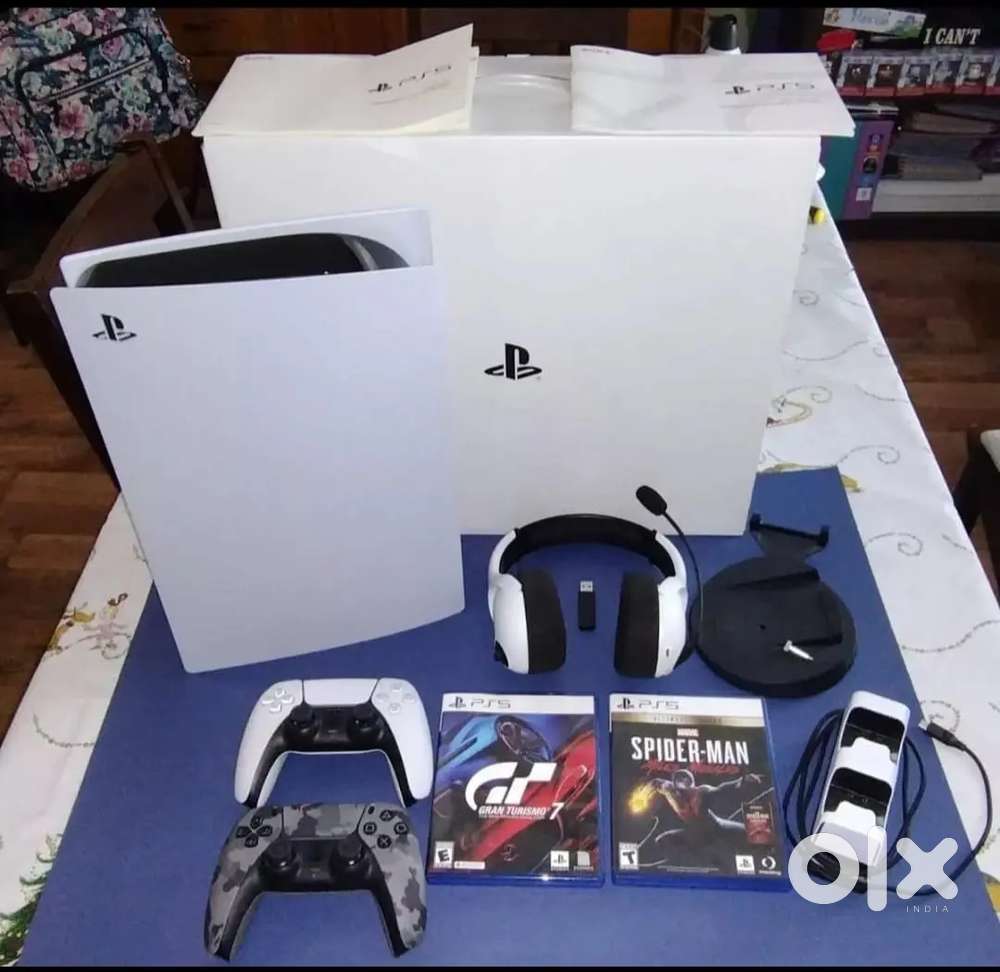 Sony PlayStation 5 Disc Bundle 825gb-1 TB Internal SSDControllerGamesH