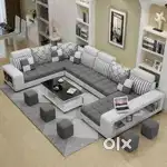 U Shape sofa luxury model in emi available Aliyar Arham Recliner
