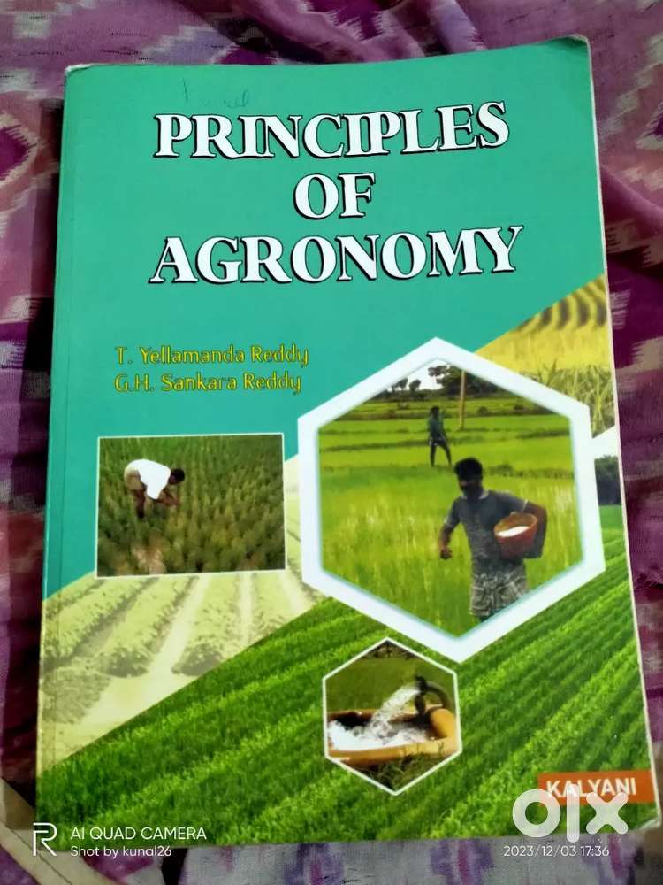 Principles of Agronomy by Reddy a.d Reddy