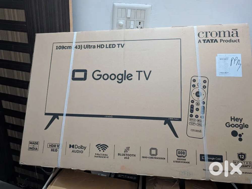 Tata Croma 43inch Ultra HD Google Smart LED TV