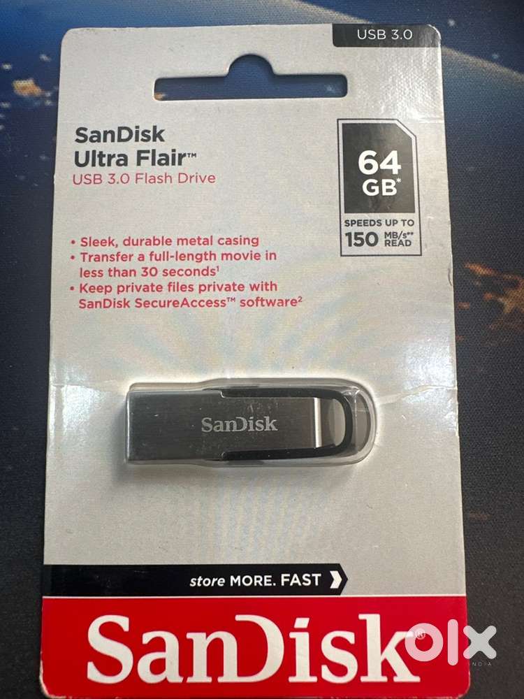 64GB Ultra fast Sandisk pen drive or flash drive