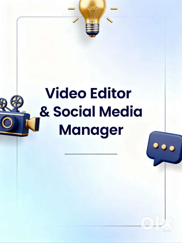 Female Video Editor & Social Media Manager Wanted work from home also