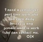 Need good looking females for spa massage center.