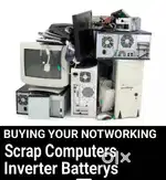 WE ARE BUYING WASTE UPS BATTERYS INVERTERS SCRAP OLD COMPUTERS PRINTER