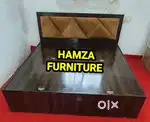 HAMZA FURNITURE New designer stylish look particle wood king bed