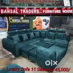 11 Seater corner sofa set only at bansal traders