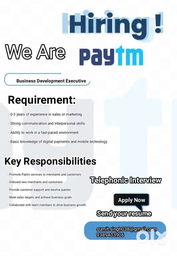 Field sales executive