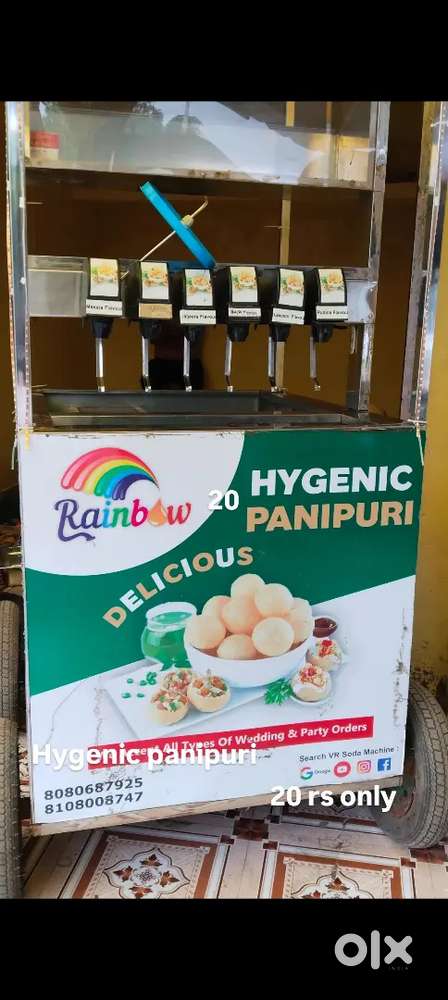 Pani puri stall automatic 6 nosal