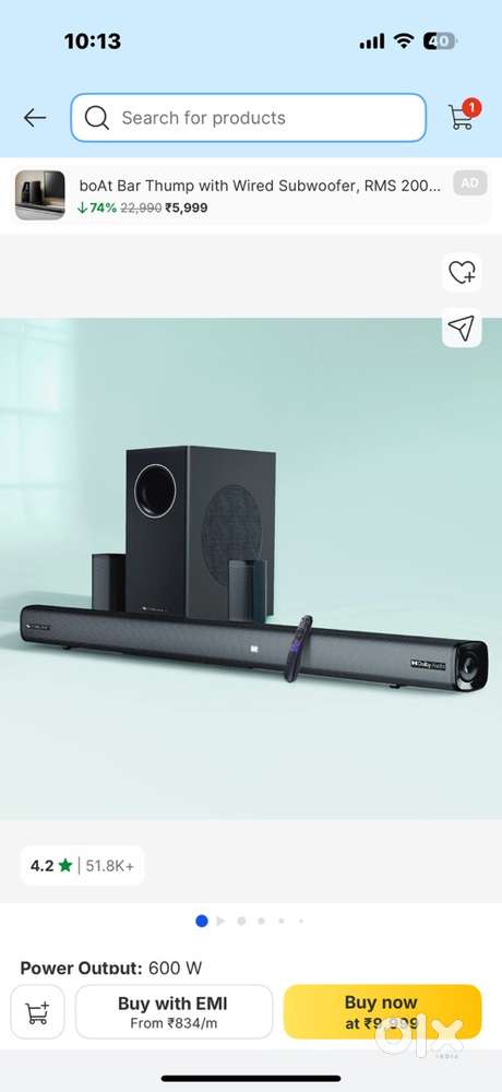 Zebronics home theatre