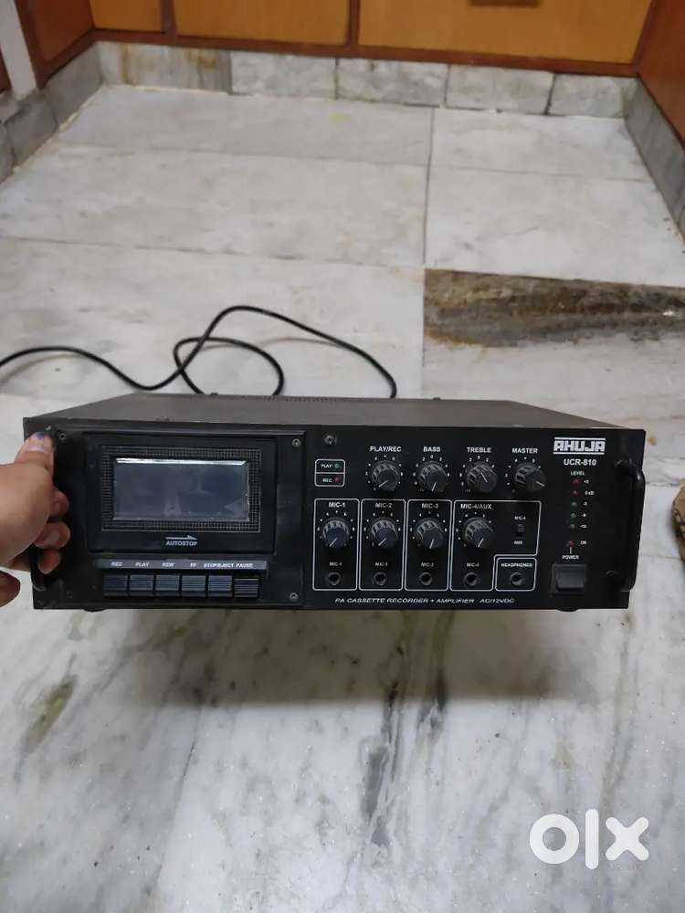Ahuja UCR-810 PA Cassette Recorder Amplifier.