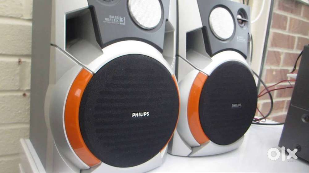 National SB 505 B speaker pair Philips bass reflex speakers