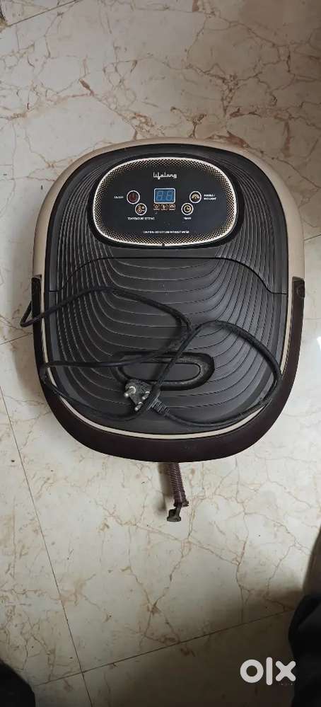 Lifelong electric foot massager with Hot water bubbles & rollers