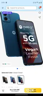 Moto g34 5g new phone all available bill box 1 month