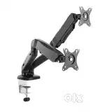 Jin Office Heavy Duty Dual Monitor Arms with laptop tray