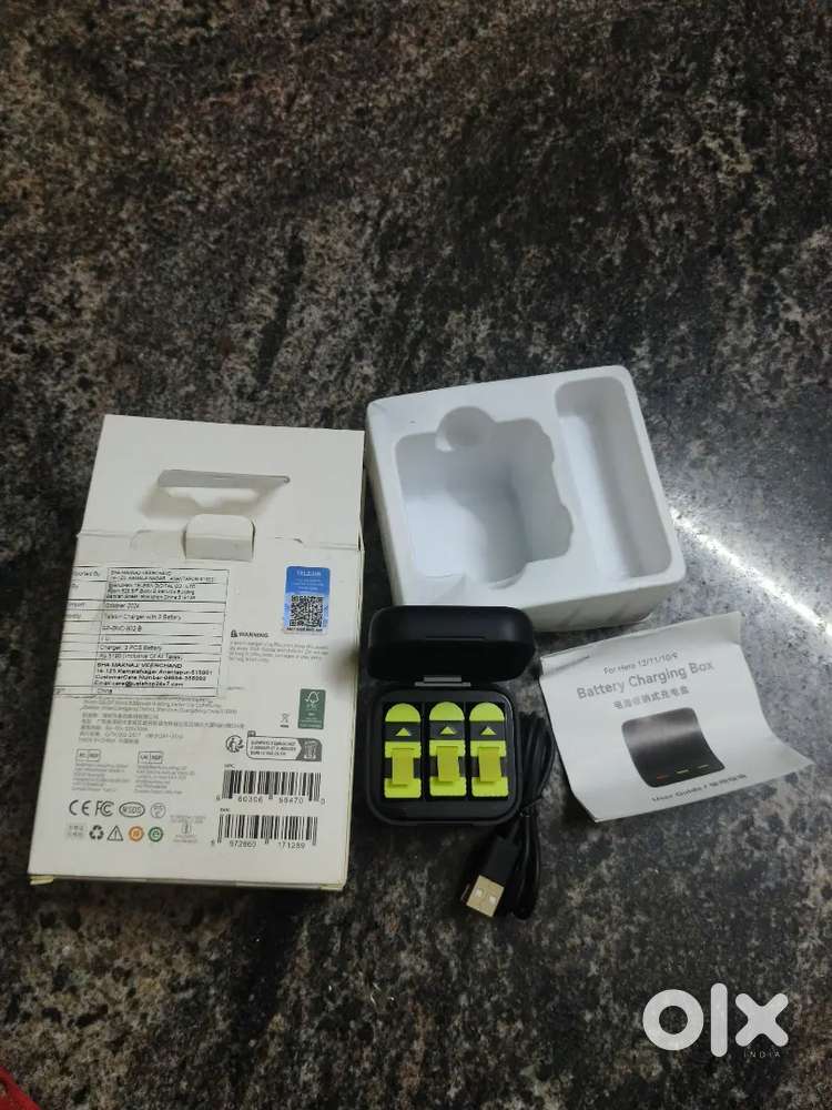 Gopro hero 9/hero 10 3 batterys