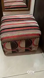 Comfy 3 seater sofa with side table and stool - PERFECT CONDITION