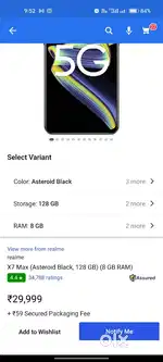 Realme X7 Maxx 5g 8/128