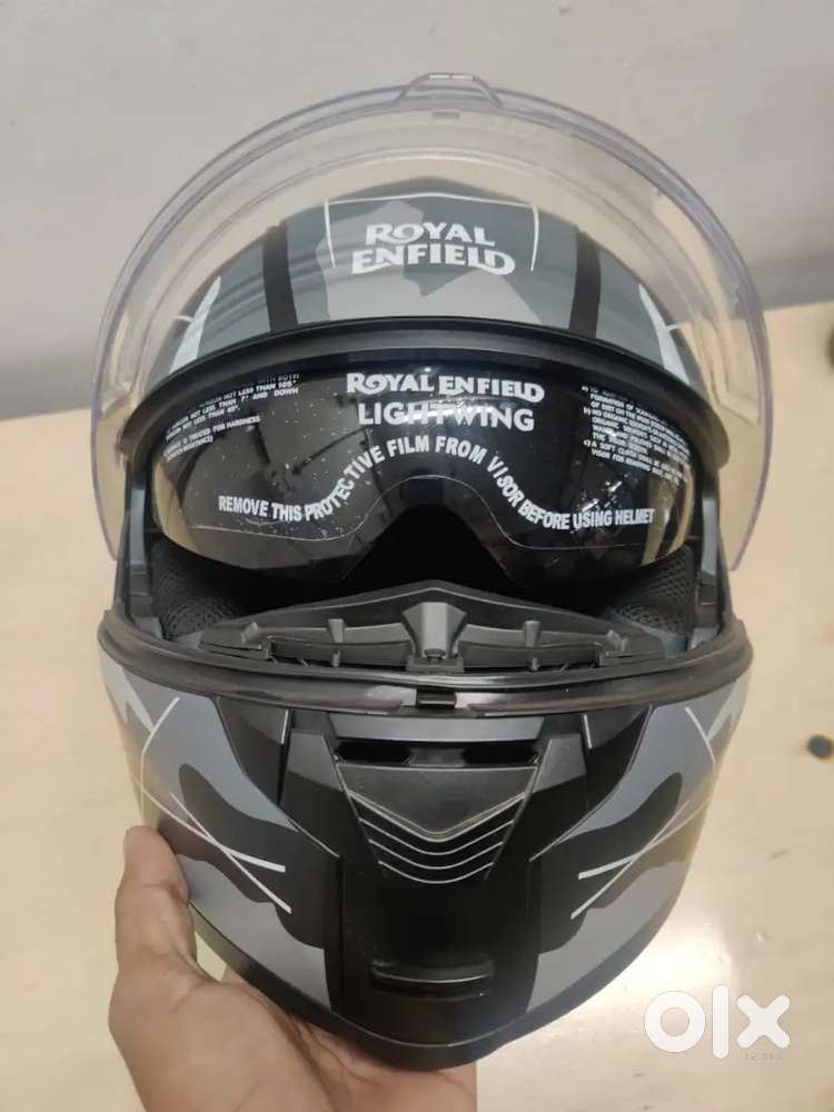 Royal Enfield Lightwing Modular Helmet XL – Matt Black & Teal