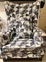 Large customised wing chair for sale