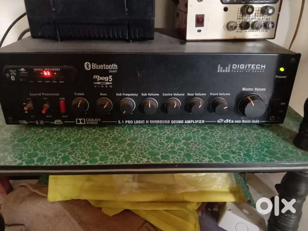 5.1 amplifier with sub woofer + surround speakers