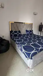 Double bed with mattress