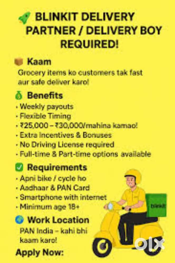 Join. Blinkit earn 15k week