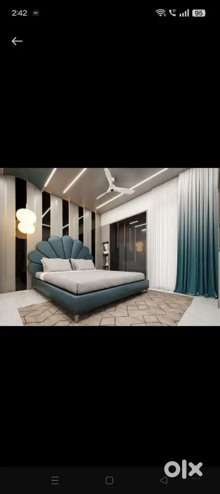 Nice 3 bhk full furnished high rise flat near Alap Green City,Raiya Rd