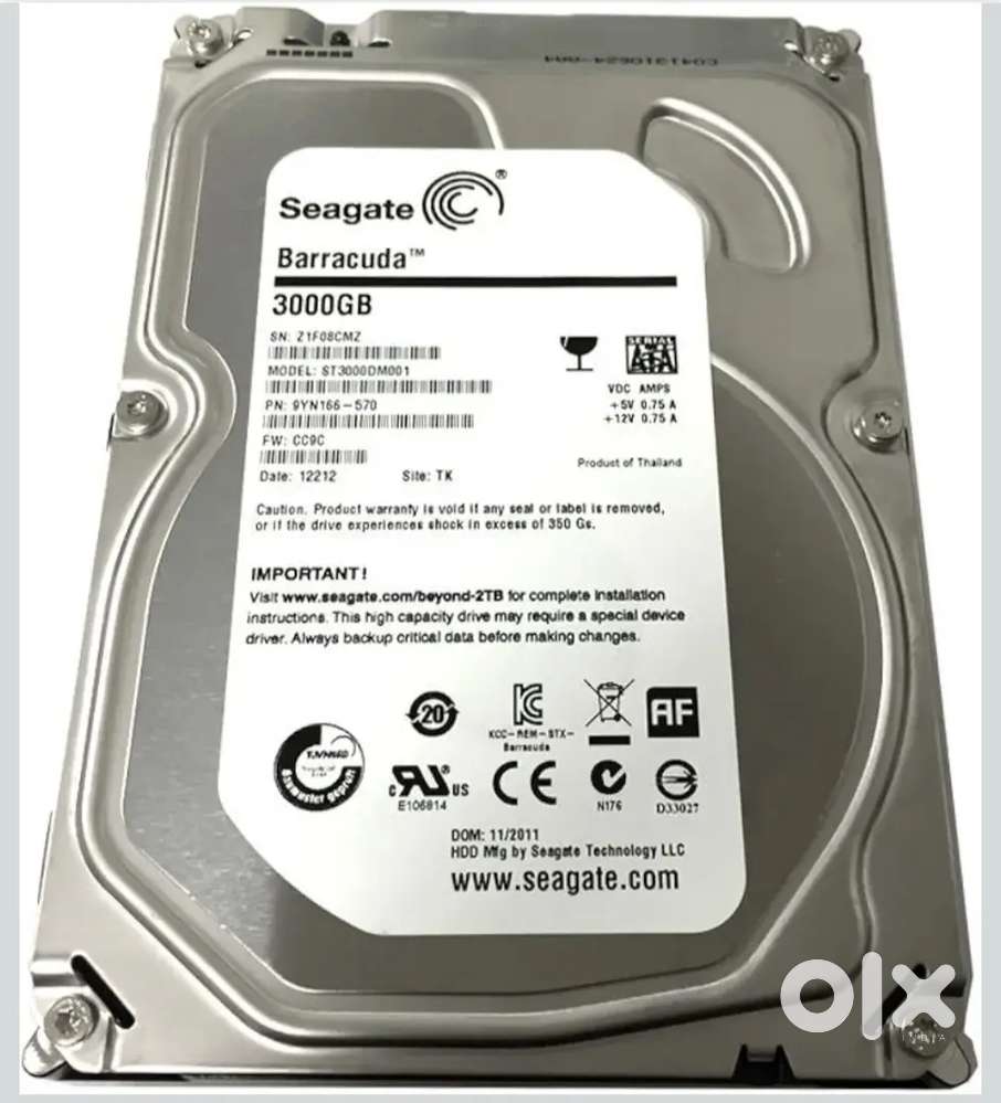 Seagate 3TB Hard Disk