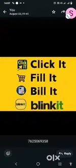 Hiring for Kolkata blinkit delivery boy job