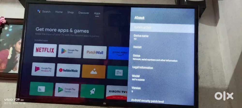 Mi 32 inch Smart TV new condition