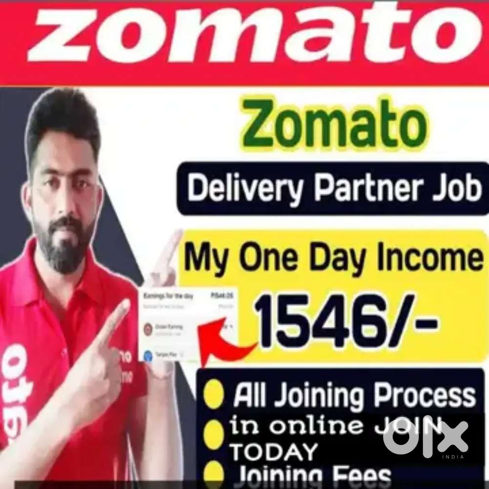 NO.1 FOOD DELIVERY JOBS IN ZOMATO IMMEDIATELY JOINING
