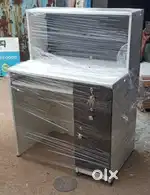 White and dark brown cash counter brand new