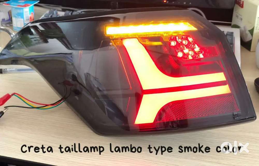 Hyundai creta led tail light Lambo style with matrix indicators