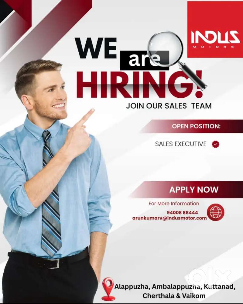 Hiring Sales Executive for Indus Motors