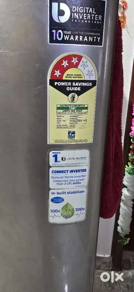 Samsung 212L 3 star refrigerator for sale