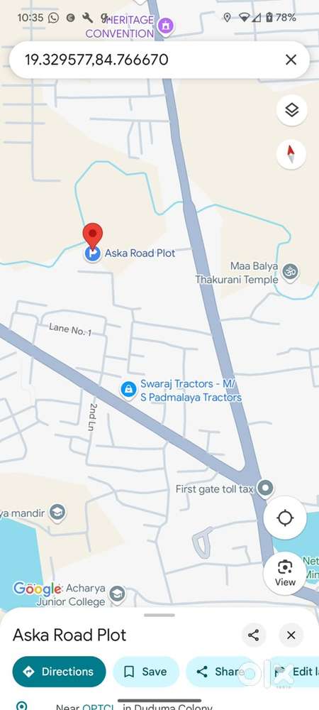 Plot near Truck Association, Autonagar