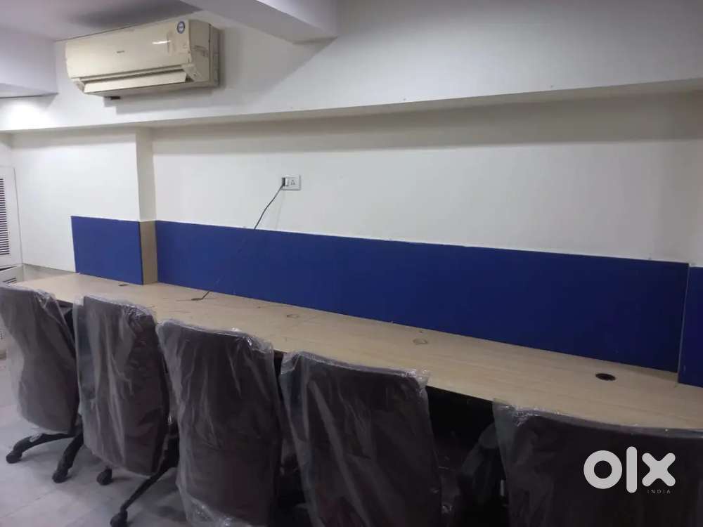 Office on rent fully furnished 1 cabin 13 seats at CG Road