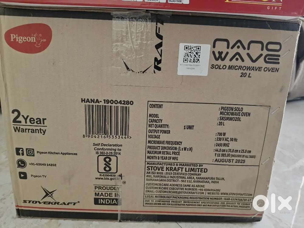 Pigeon solo Microwave oven 20 L sale