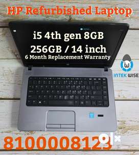 6 Month Replacement Warranty HP i5 4th/8GB/256GB/14 New Look Refurbish