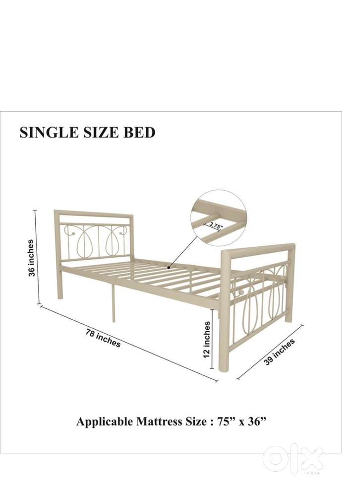 Foldable single bed
