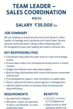 Team Leader – Sales Coordination