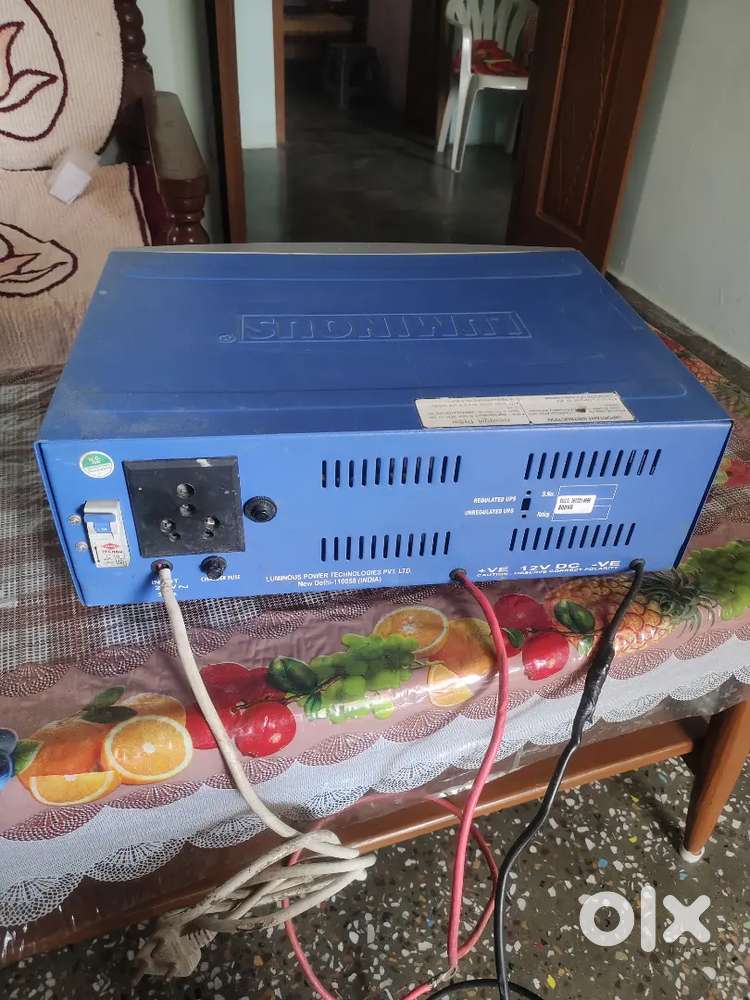 Luminous 800 va inverter 3500 & full size lg colour tv price 2500/-