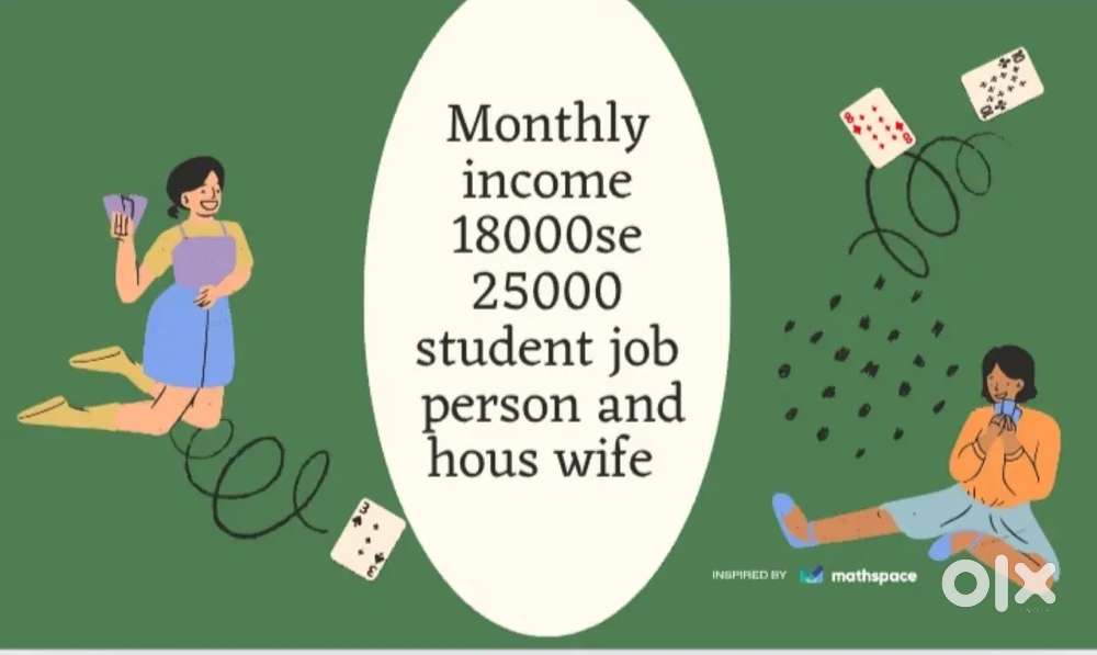 Online work opportunity student house wife and job person